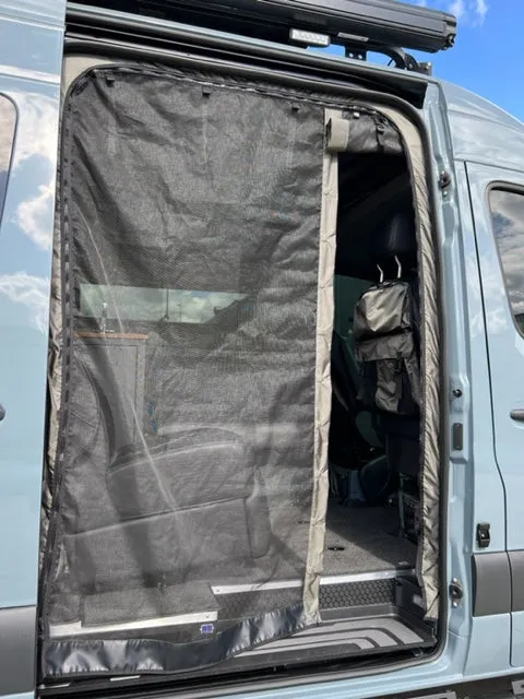 07   Sprinter Van Fabric - High Roof Passenger Side Sliding Door Bug Net