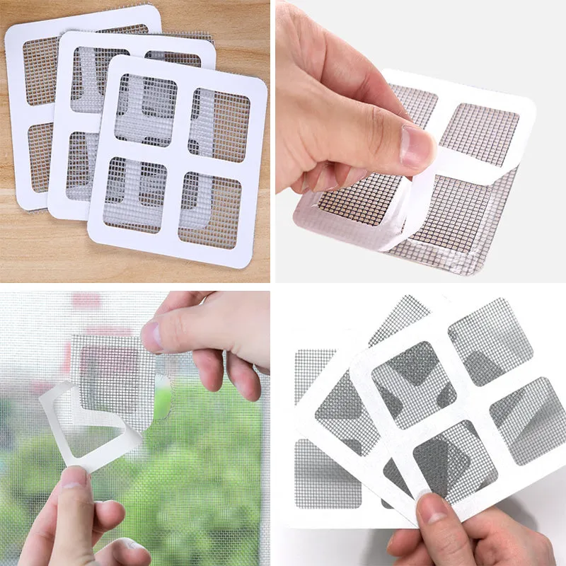 1-10Pcs Fix Net Window Home Adhesive Stickers Anti Mosquito Fly Bug Insect Repair Screen Wall Patch