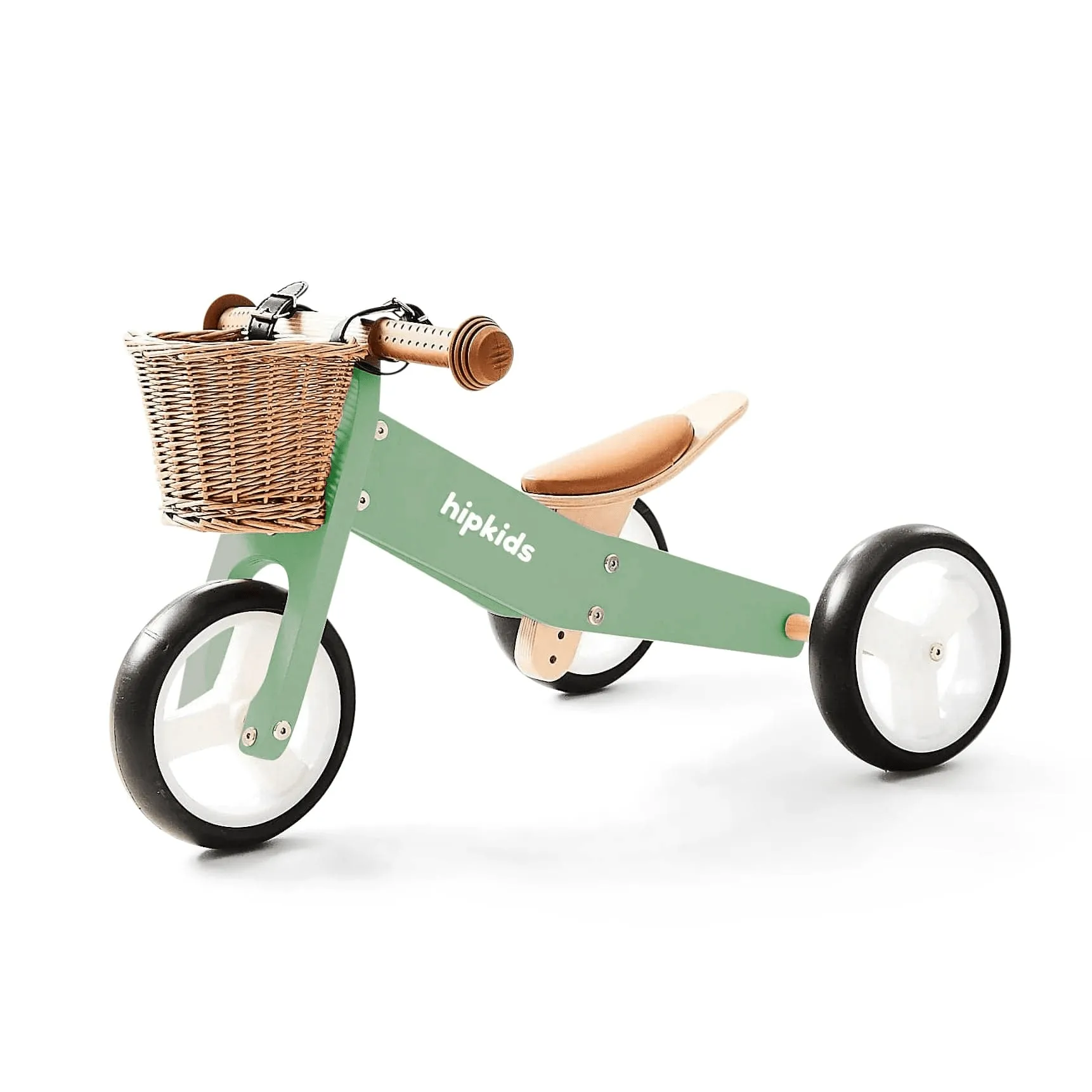 2 in 1 Toddler Mini-Trike/Balance Bike with Wicker Basket