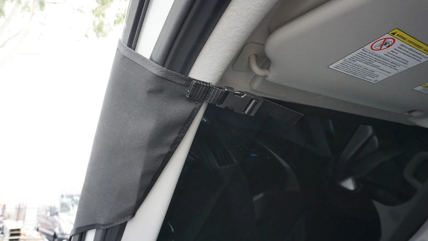 2014  Ford Transit Exterior Front Window Shade Kit w/Integeral Side Window Bug Screens