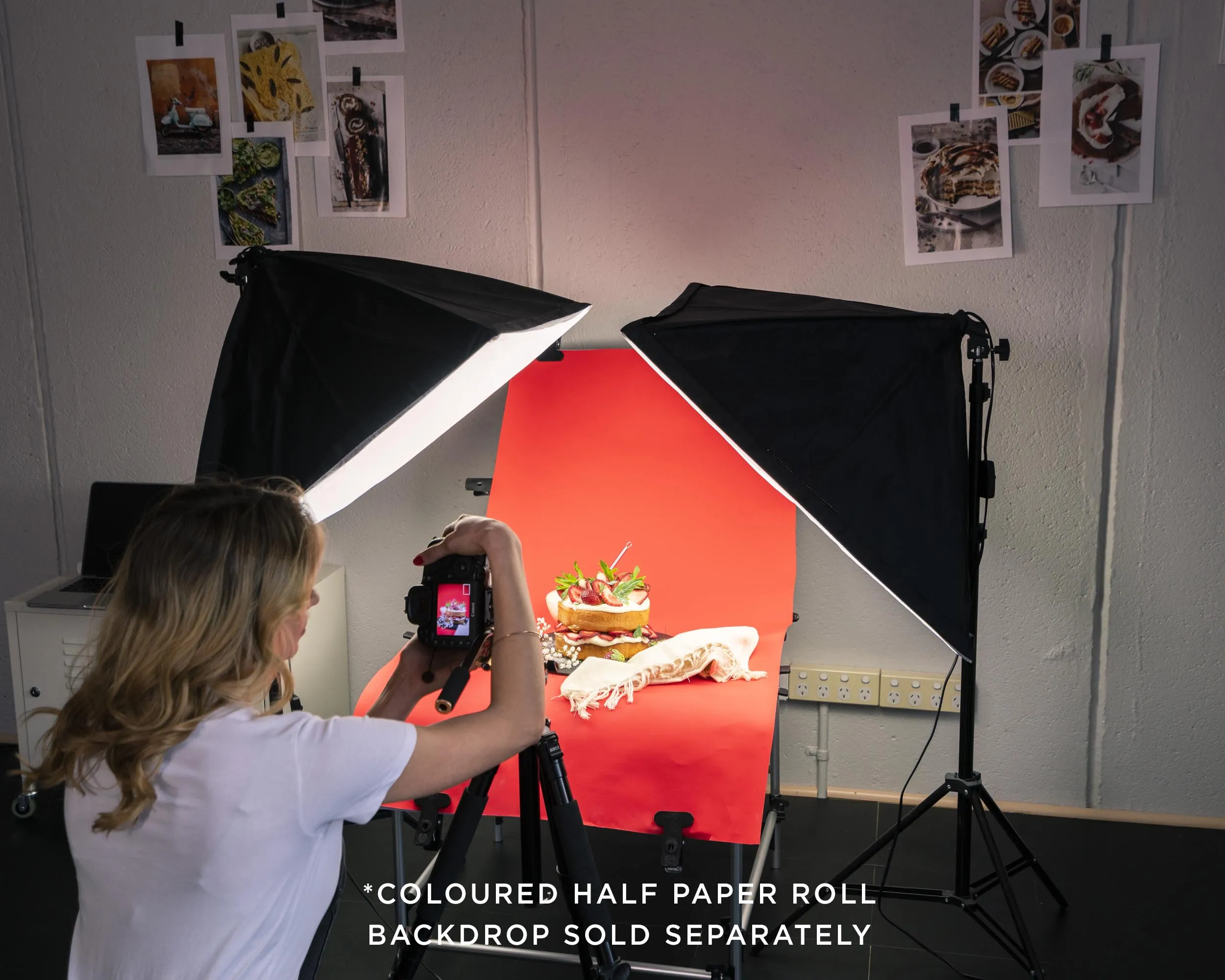 23" Food & Product Photography Lighting 'WORK HUSTLE' Table Kit