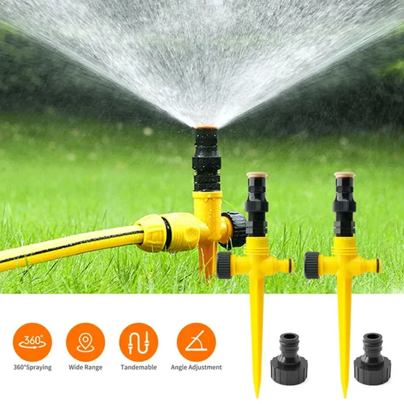 360° Rotation Auto Irrigation System Garden Lawn Sprinkler Patio