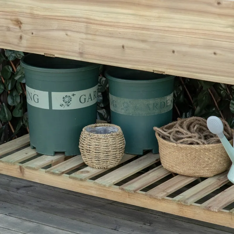 45" x 22" x 33" Elevated Wooden Planter Box