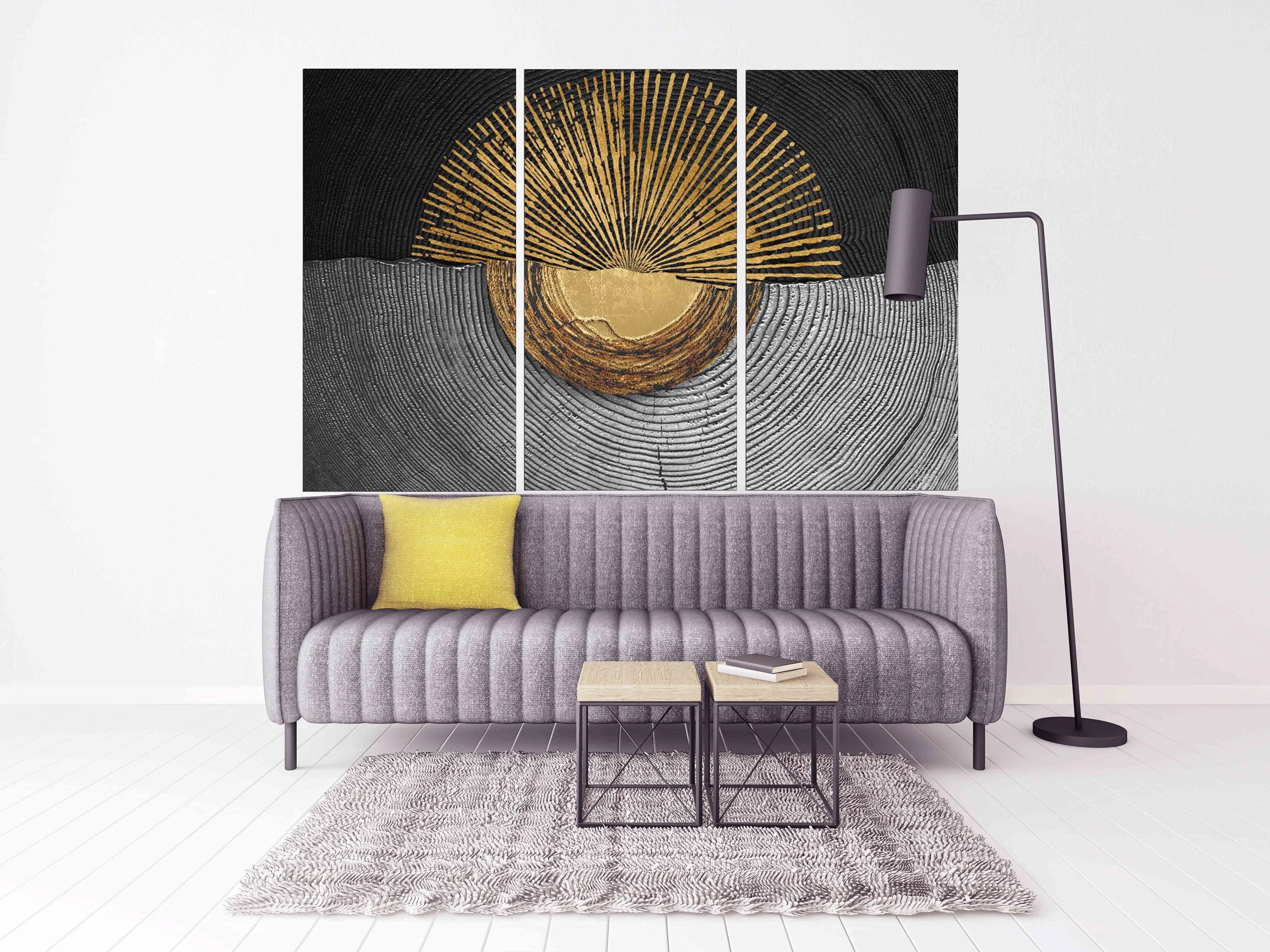 Abstract geometric wall art multi panel wall art abstract canvas trendy wall art Large abstract Black wall art Luxury wall art