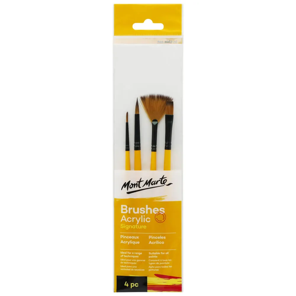 Acrylic Brushes Signature 4pc