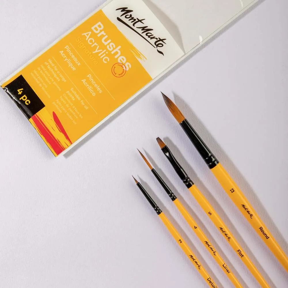 Acrylic Brushes Signature 4pc