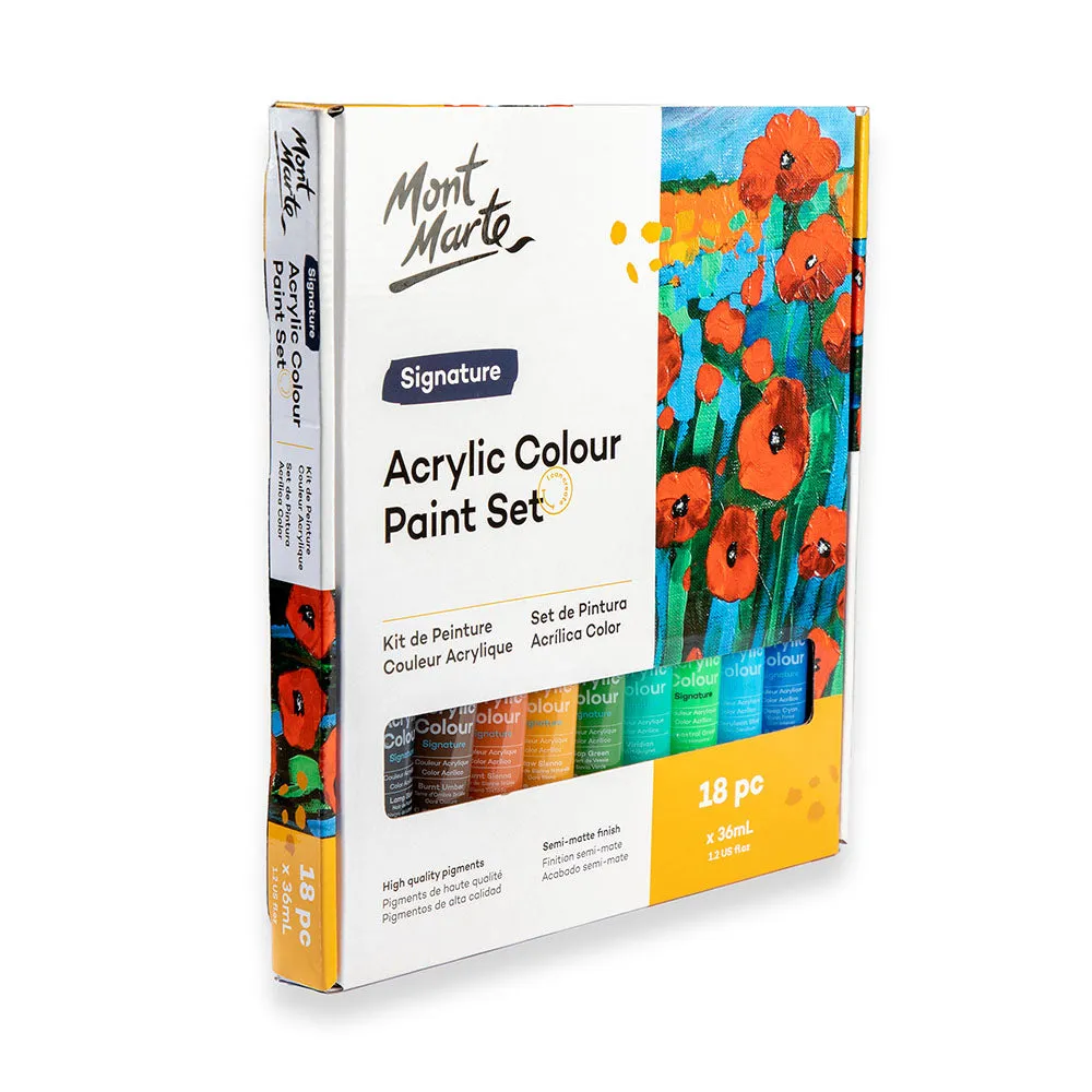 Acrylic Colour Paint Set Signature 18pc x 36ml (1.2 US fl.oz)