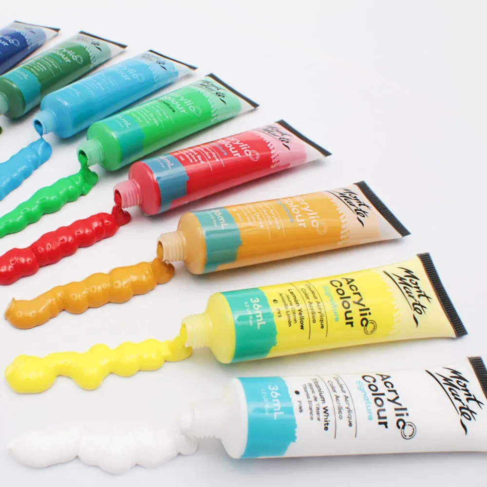 Acrylic Colour Paint Set Signature 24pc x 36ml (1.2oz)