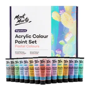 Acrylic Colour Pastel Paint Set Signature 36pc x 36ml (1.2 US fl.oz)