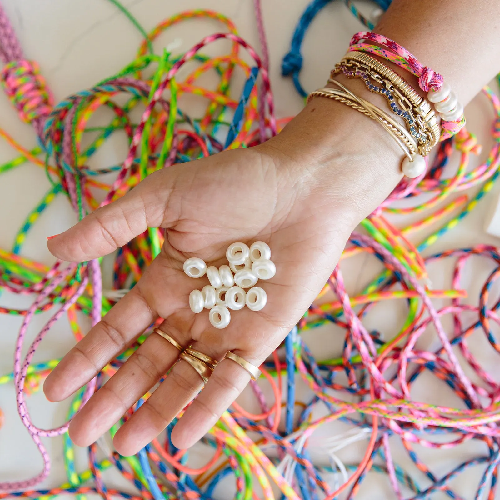 AGJ x HonestlyWTF:  DIY Knotty (extra) Pearl Spacer Beads