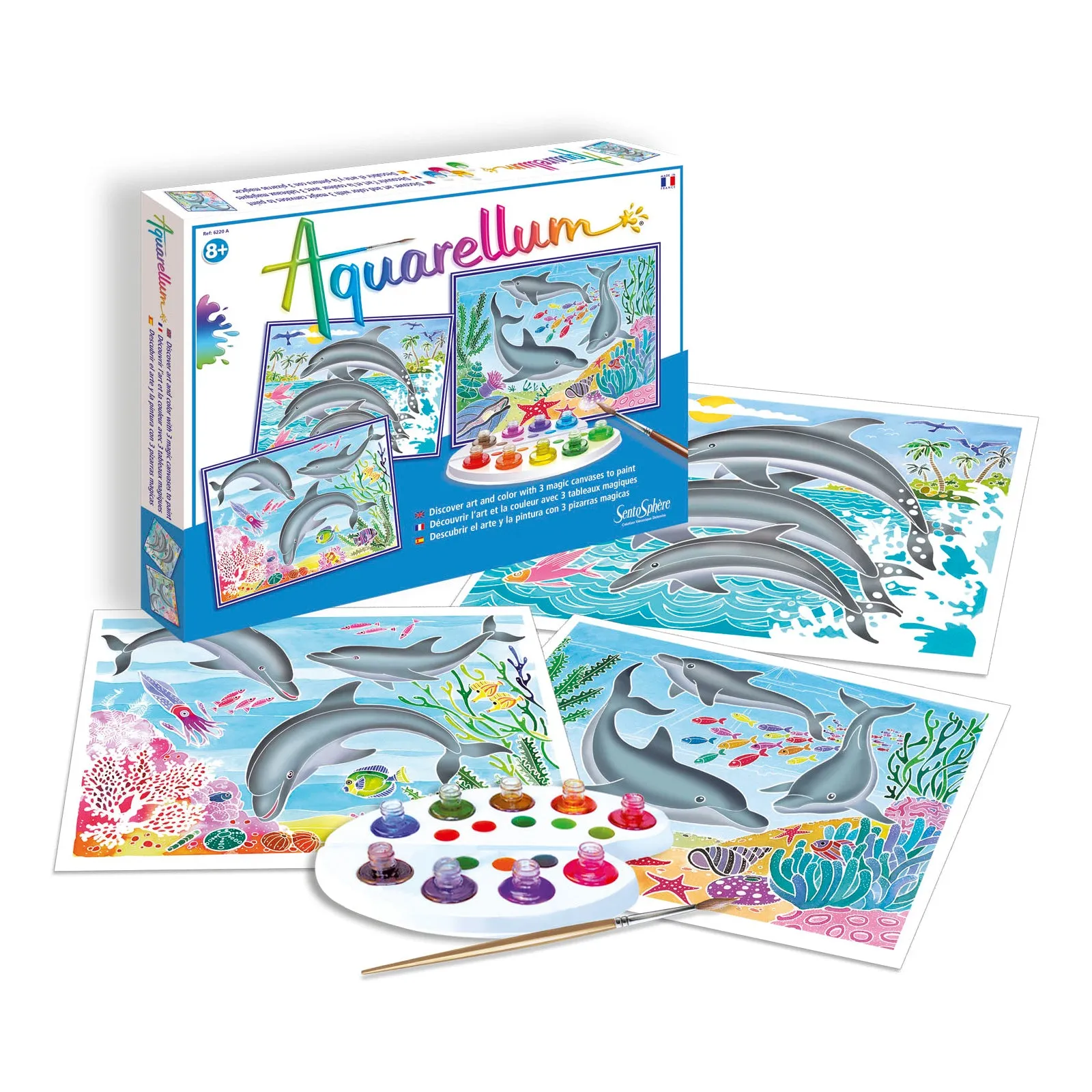 Aquarellum Large - Dolphins