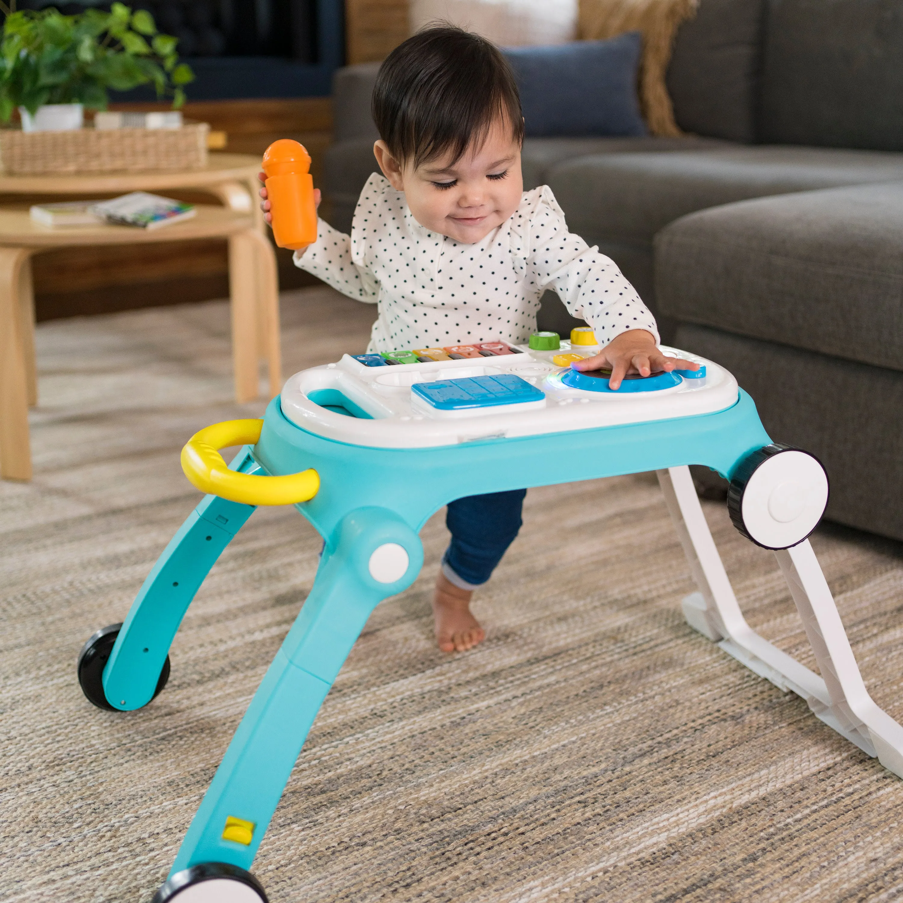 Baby Einstein Musical Mix N Roll 4-in-1 Baby Walker and Activity Table