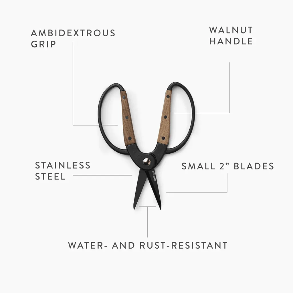 Barebones Garden Scissors - Walnut