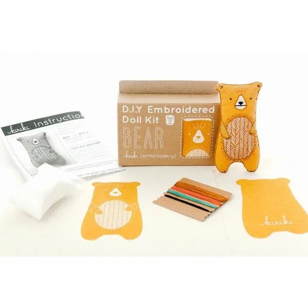 Bear Embroidery DIY Doll Kit (Final Sale)