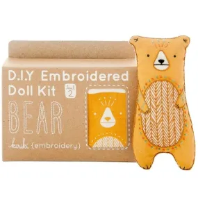 Bear Embroidery DIY Doll Kit (Final Sale)