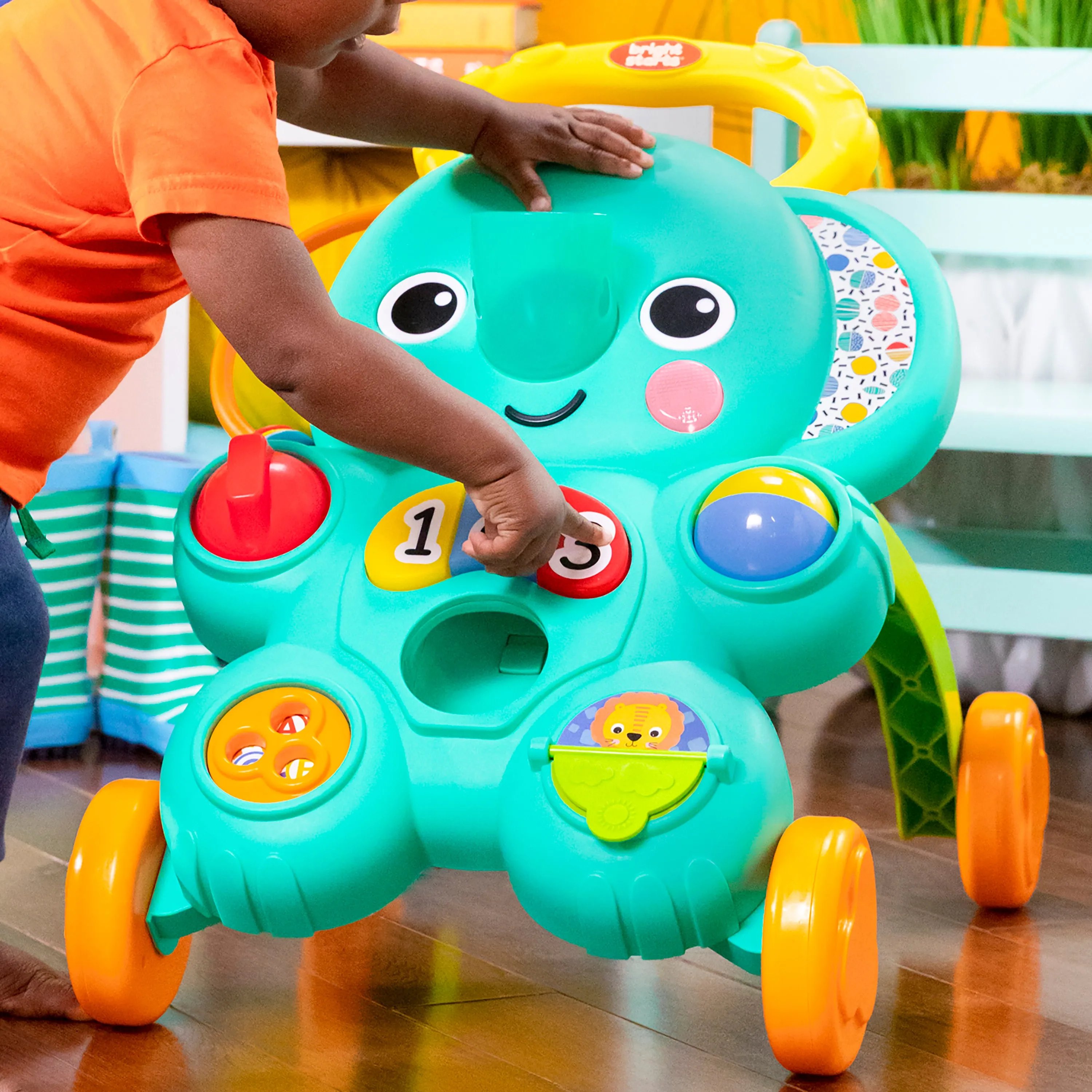 Bright Starts Stroll 'n Roll 2-in-1 Ball Play Walker - Elephant