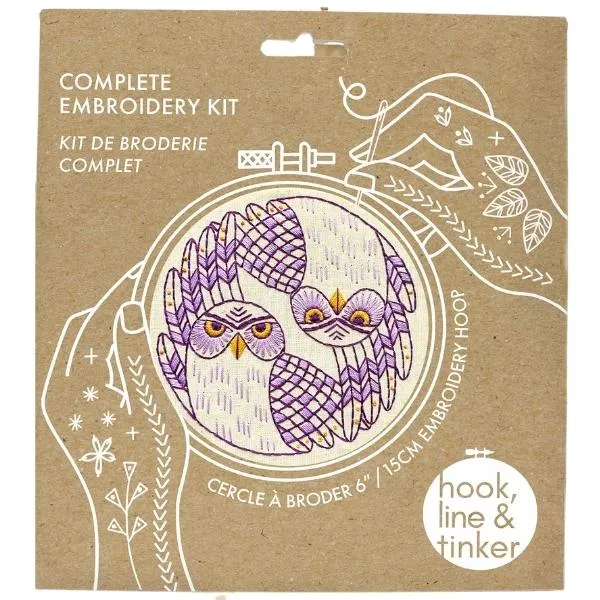 Burrowing Owls Embroidery DIY Kit