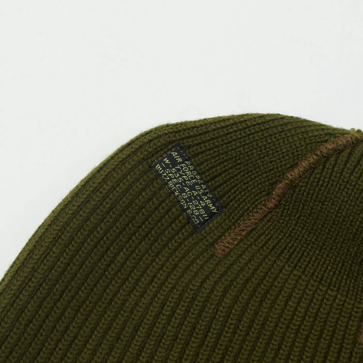 Buzz Rickson's 'AAF' A-4 Watch Cap - Olive