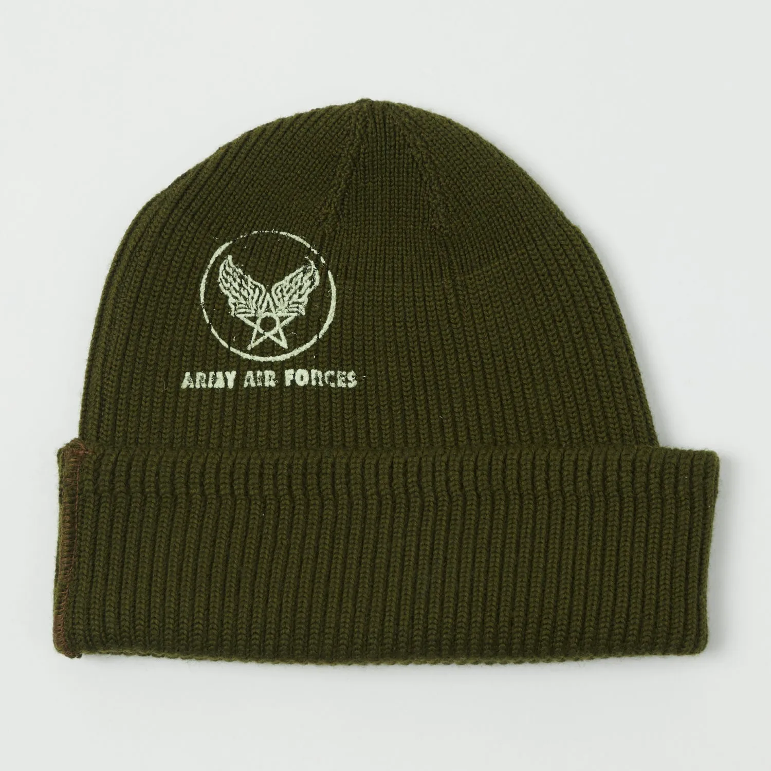 Buzz Rickson's 'AAF' A-4 Watch Cap - Olive