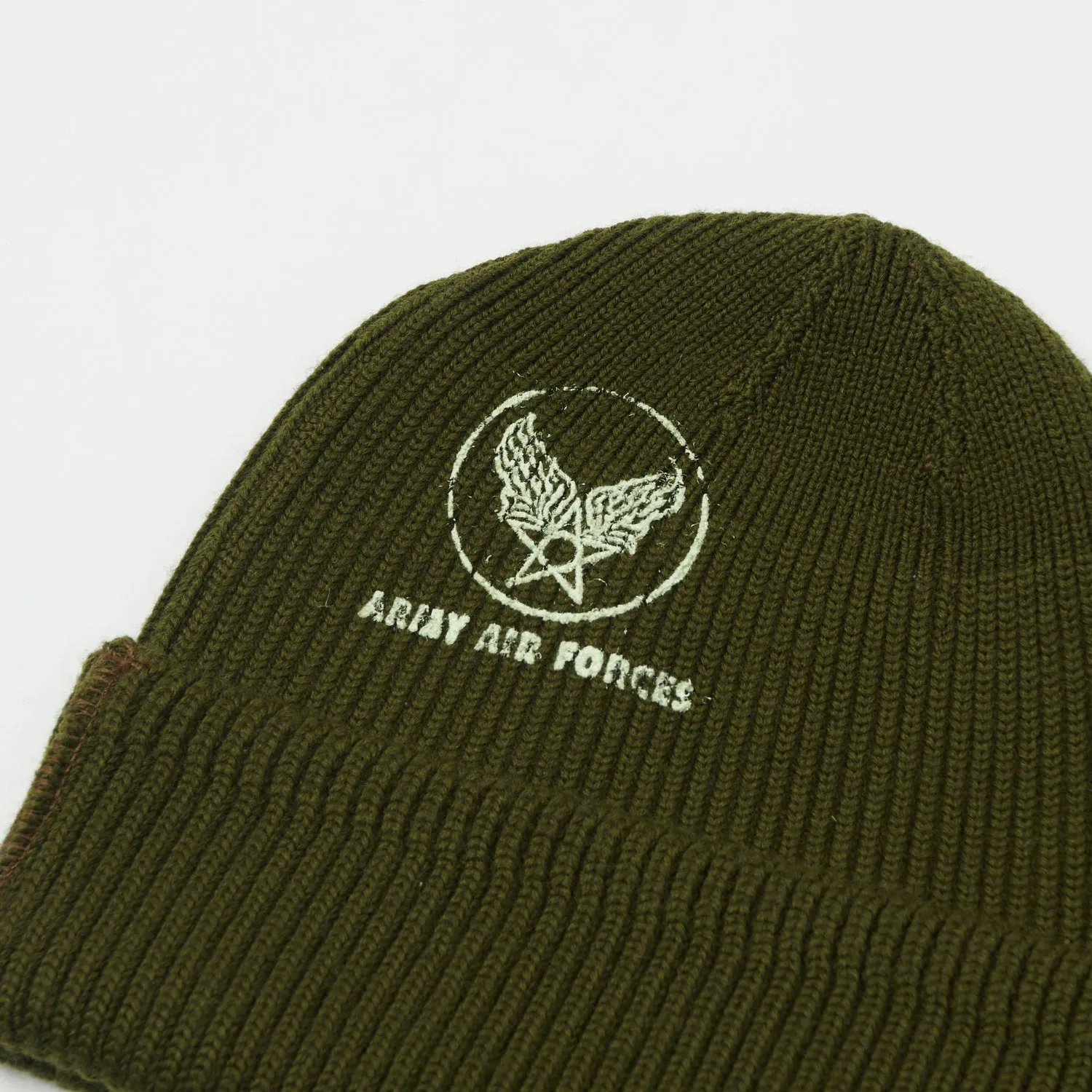 Buzz Rickson's 'AAF' A-4 Watch Cap - Olive