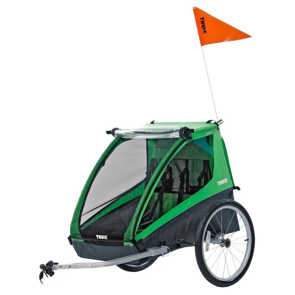 Cadence 2 Seat Bike Trailer - Green