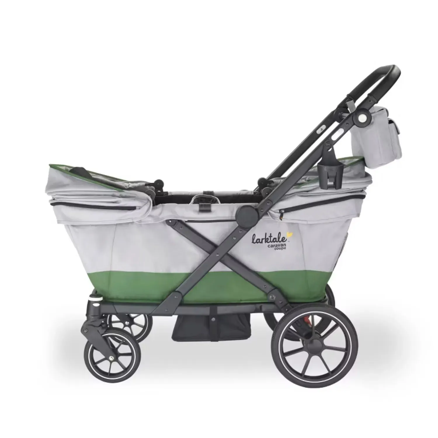 Caravan Coupe V2 Stroller Wagon - Gray/Green