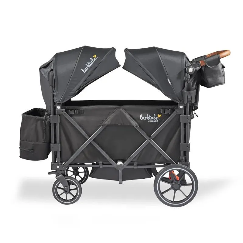 Caravan Quad 4-Seater Stroller Wagon - Byron Black