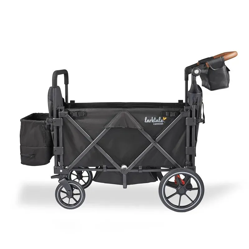 Caravan Quad 4-Seater Stroller Wagon - Byron Black