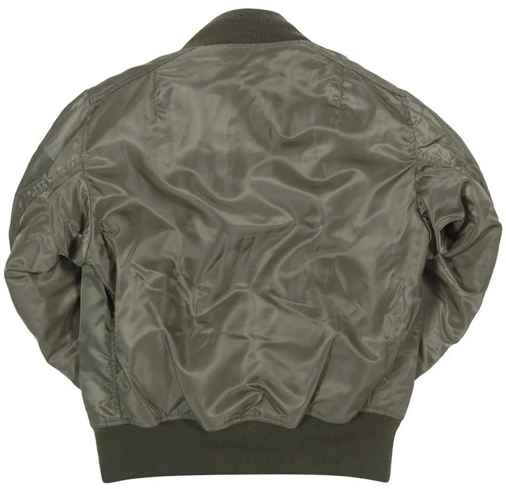 Cockpit USA Mens MA-1 Nylon Satin Flight Jacket SIZE XLARGE Final Sale - Ships Same Day