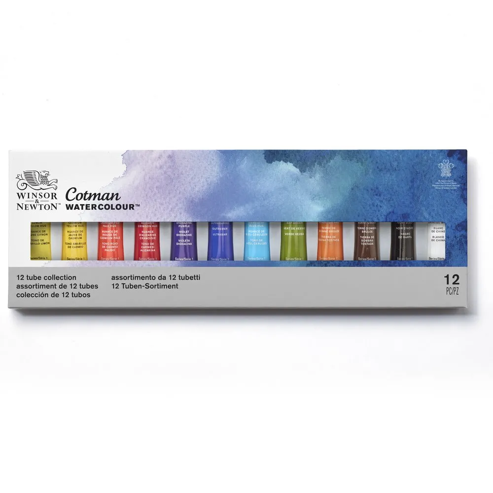 Cotman Watercolours 12 Tube Set