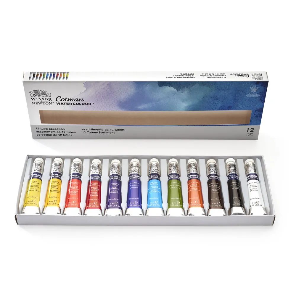 Cotman Watercolours 12 Tube Set