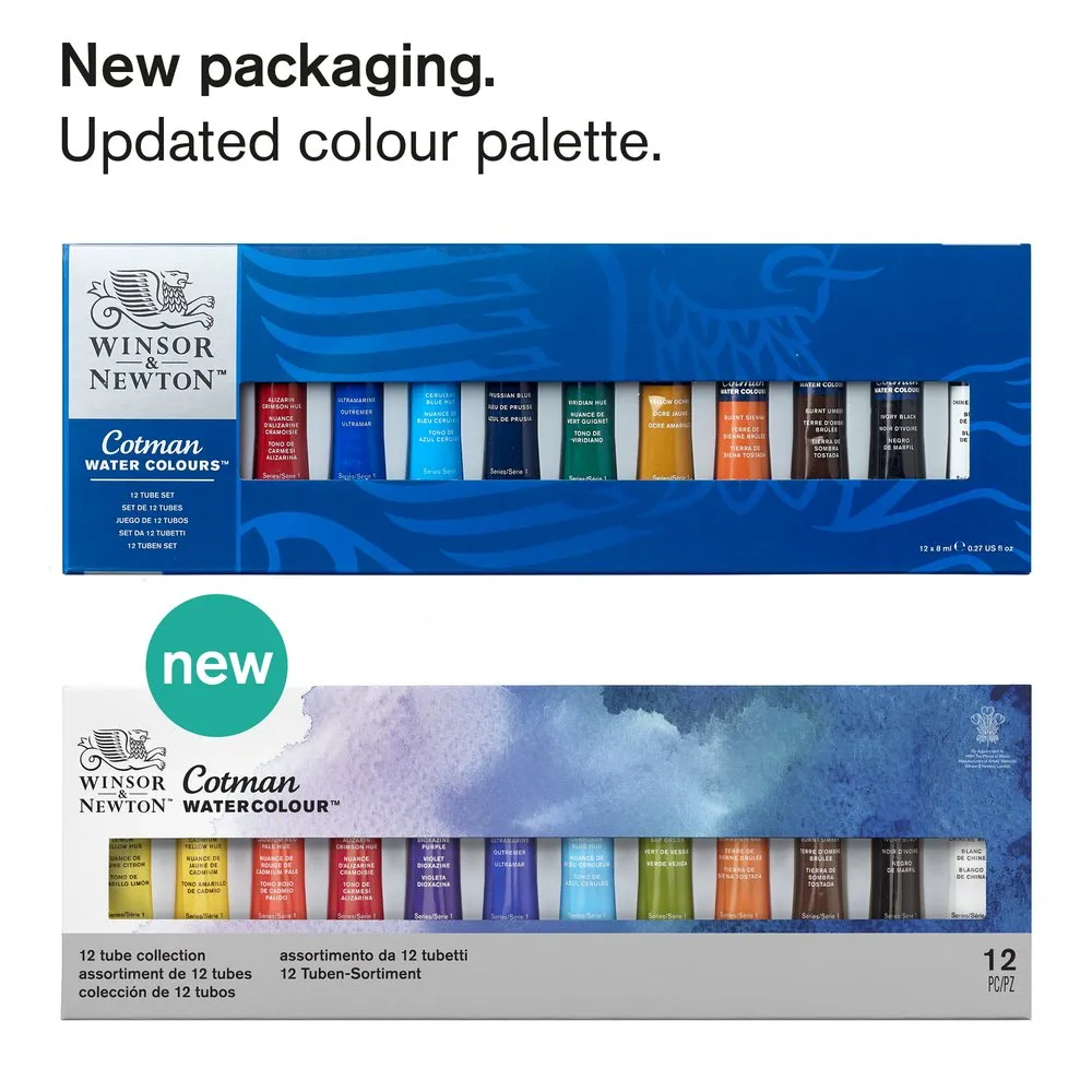 Cotman Watercolours 12 Tube Set