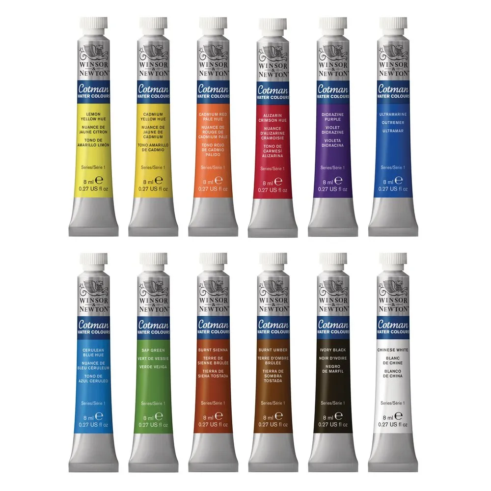 Cotman Watercolours 12 Tube Set