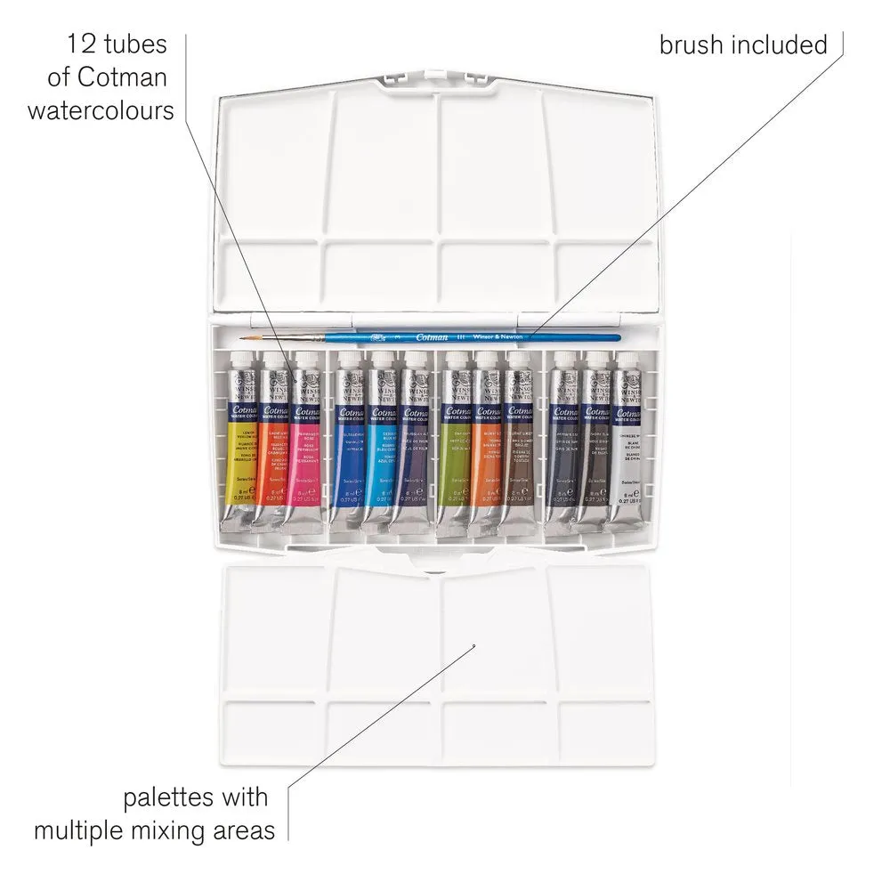 Cotman Watercolours Painting Plus Tube Set