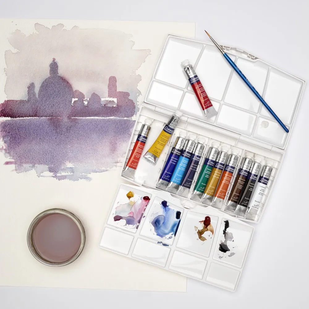 Cotman Watercolours Painting Plus Tube Set