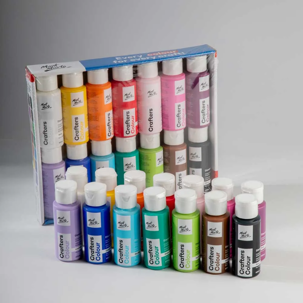 Crafters Colour Discovery Paint Set 14pc x 60ml (2 US fl.oz)