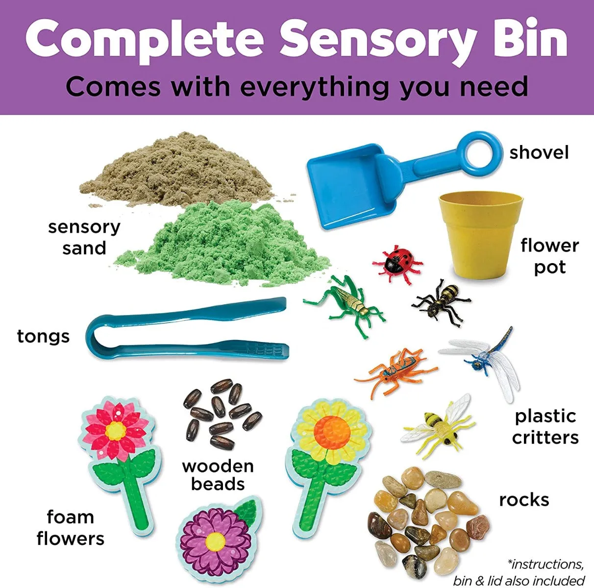 Creativity for Kids 6282 Sensory Bin Garden & Critters