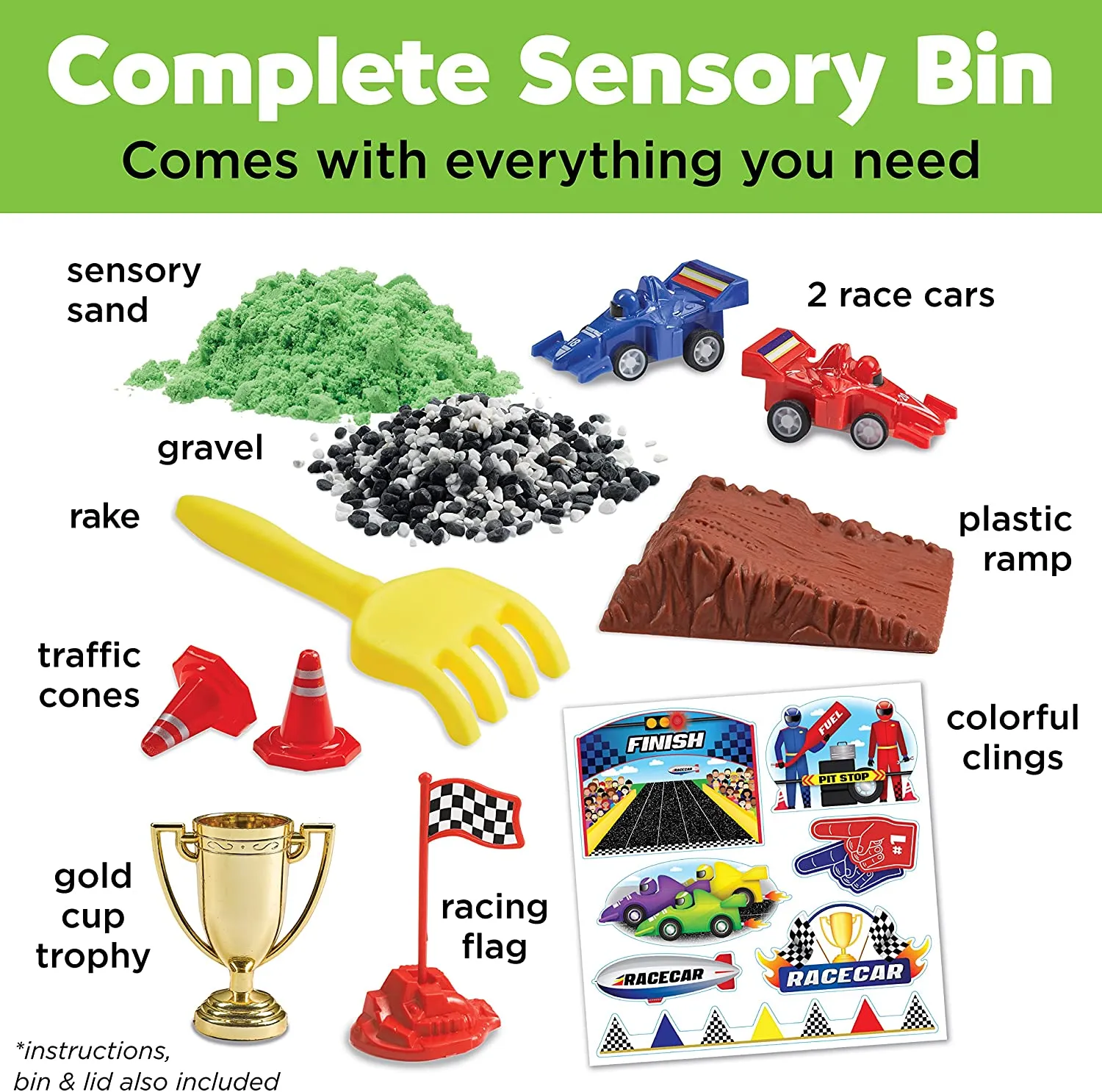 Creativity for Kids 6330 Sensory Bin Race Track