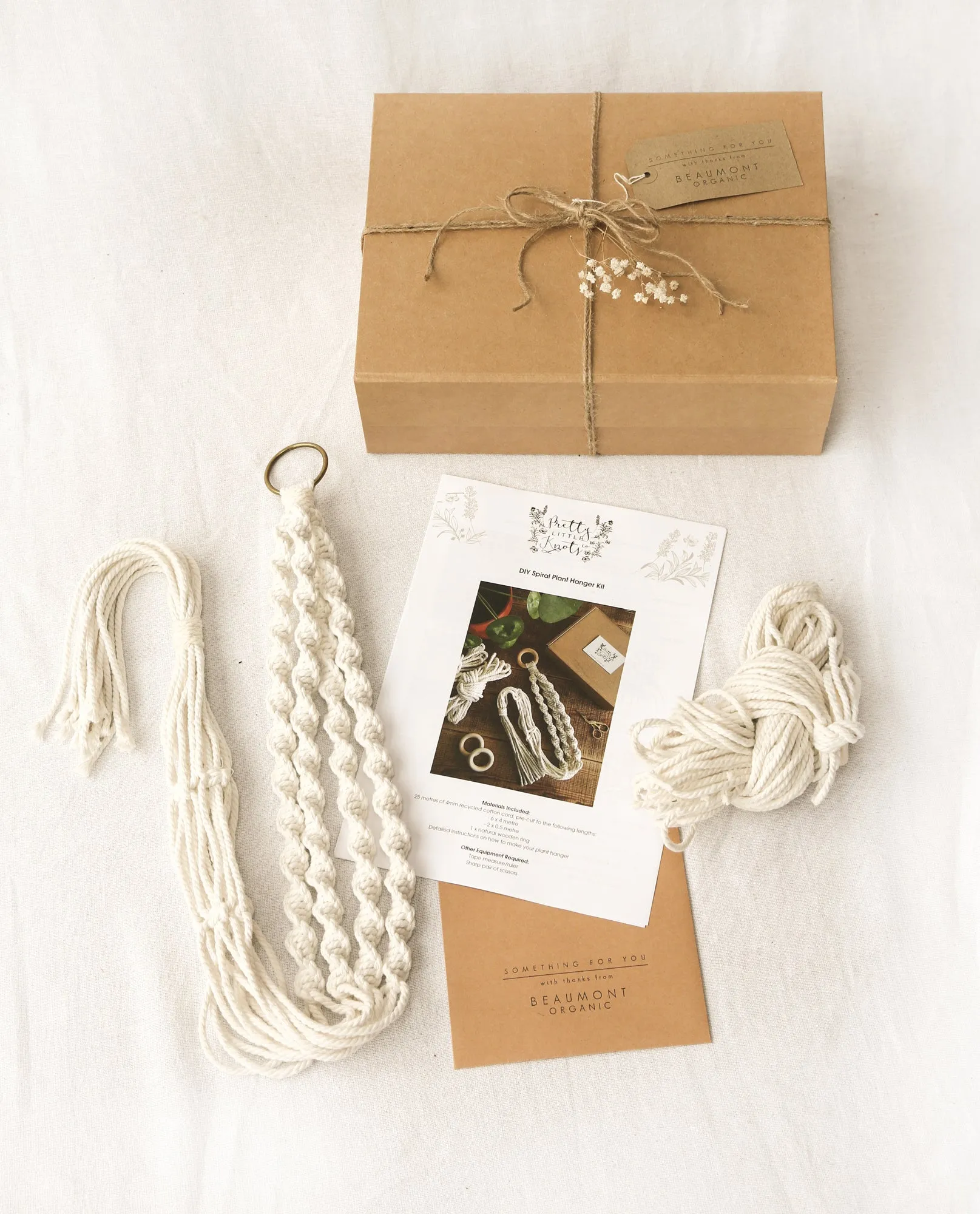 DIY Spiral Macrame Plant Hanger Kit