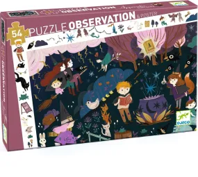 Djeco Sorcerers' Apprentices 54 Piece Observation Jigsaw Puzzle and Poster