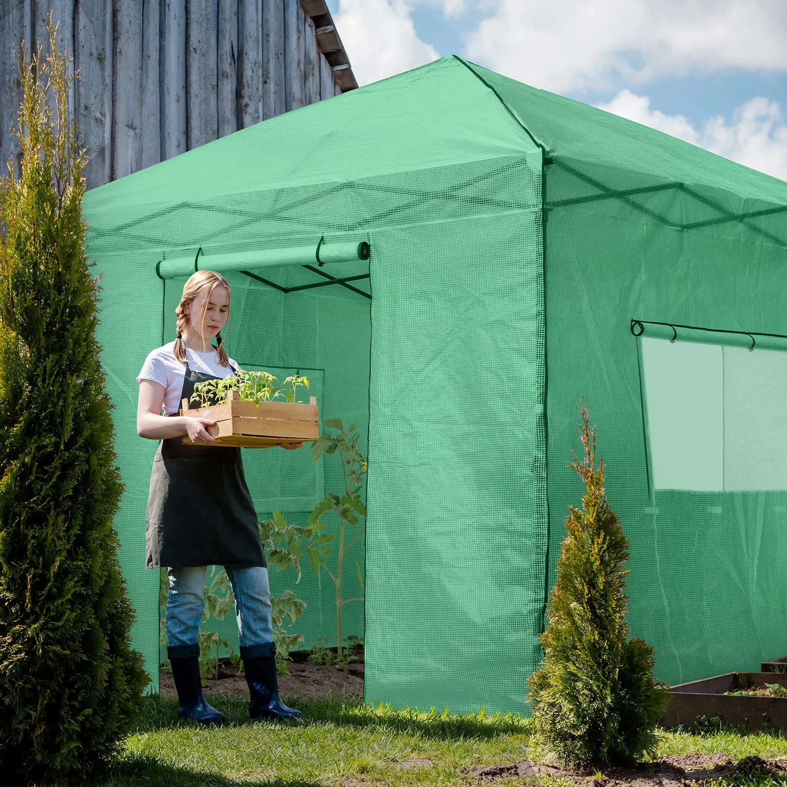 EAGLE PEAK 10x10 Pop-up Walk-in Greenhouse