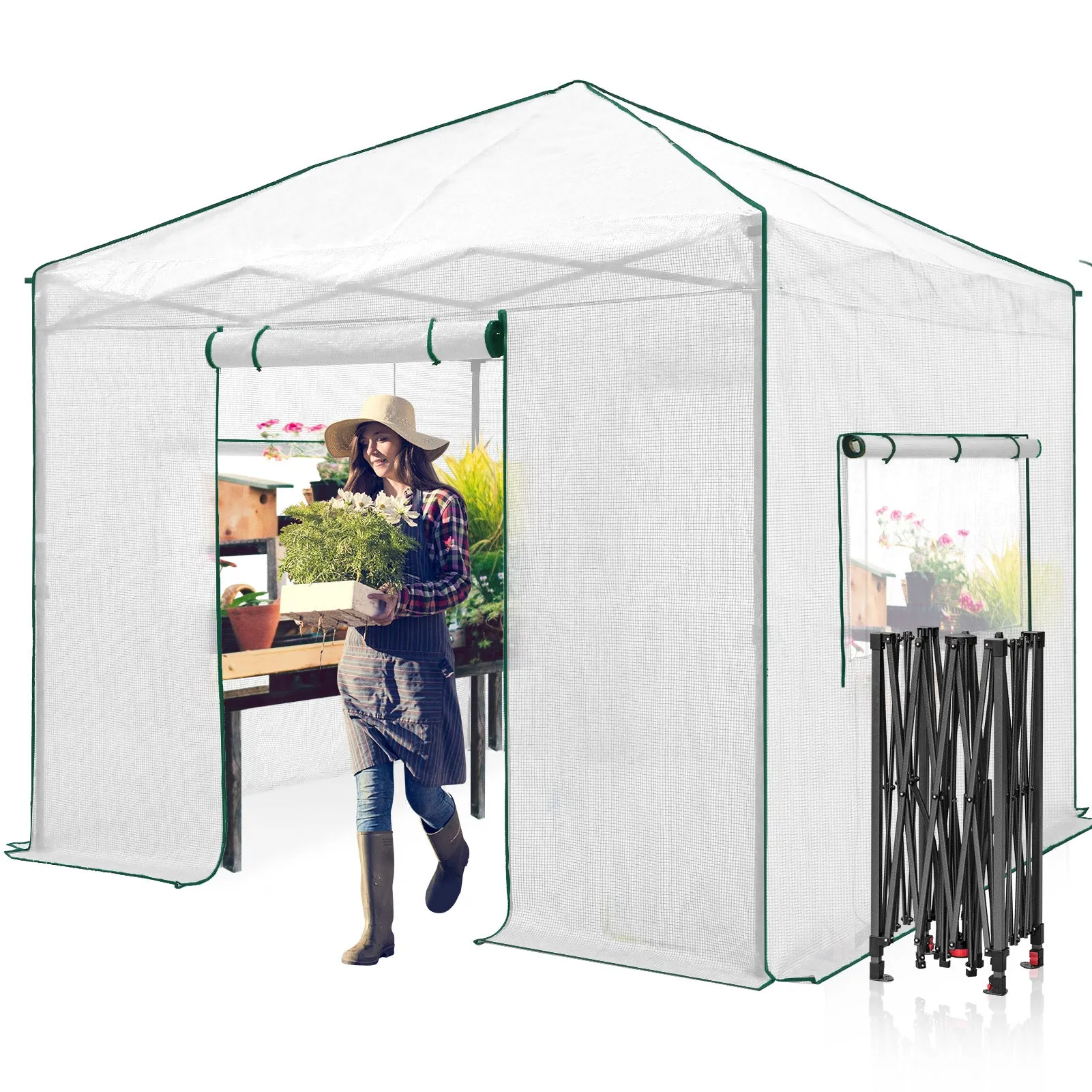 EAGLE PEAK 10x10 Pop-up Walk-in Greenhouse