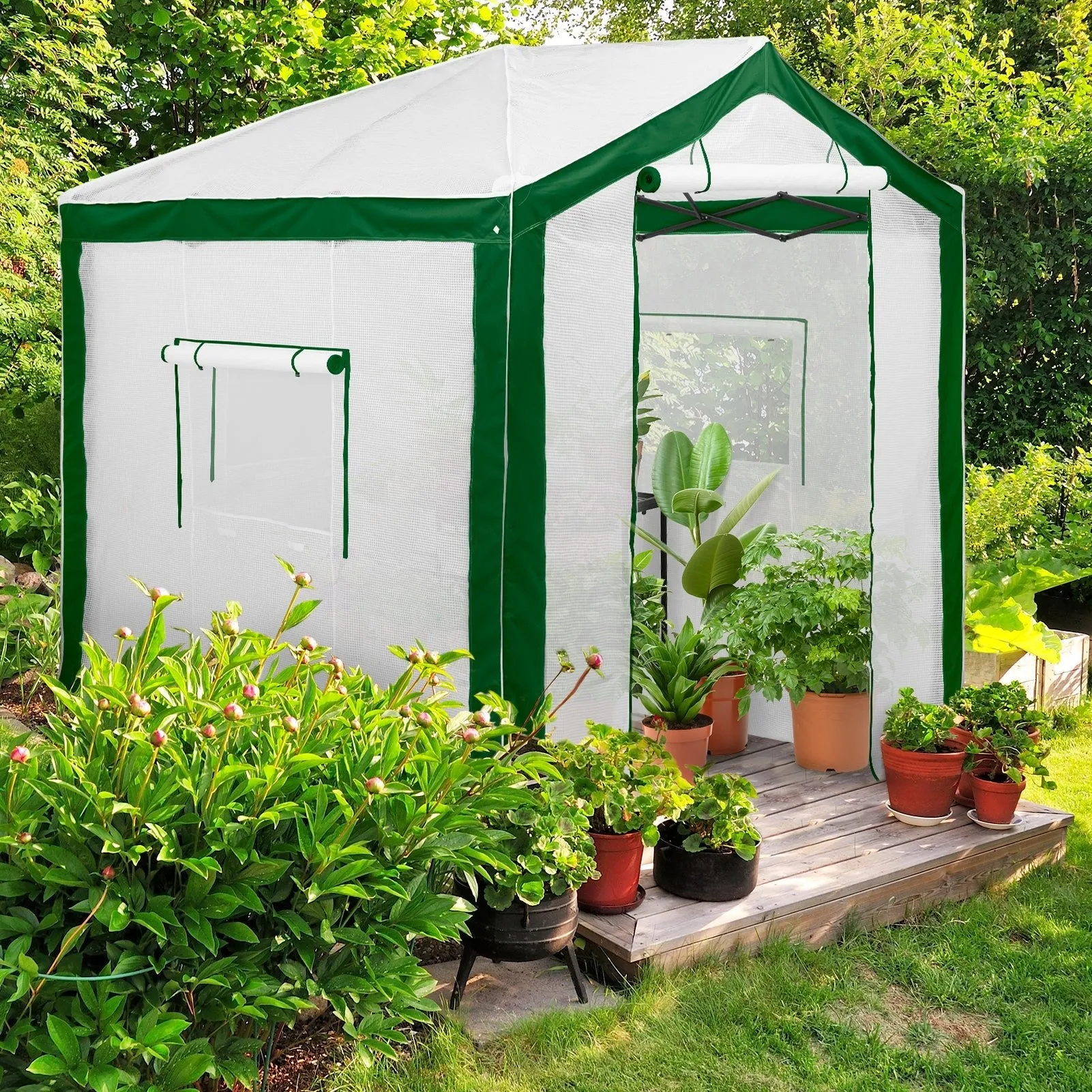 EAGLE PEAK 8x8 Portable Walk-in Greenhouse