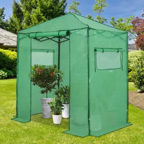 EAGLE PEAK Easy Fast Setup Instant 6x4 Walk-in Indoor/Outdoor Greenhouse