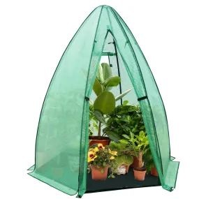 EAGLE PEAK Portable Mini Dome Greenhouse with Zippered Door and Mesh Window