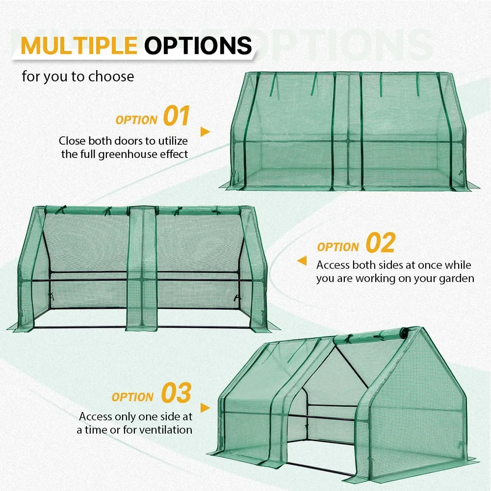 EAGLE PEAK Tunnel Greenhouse Garden Green House,71"x36"x36"