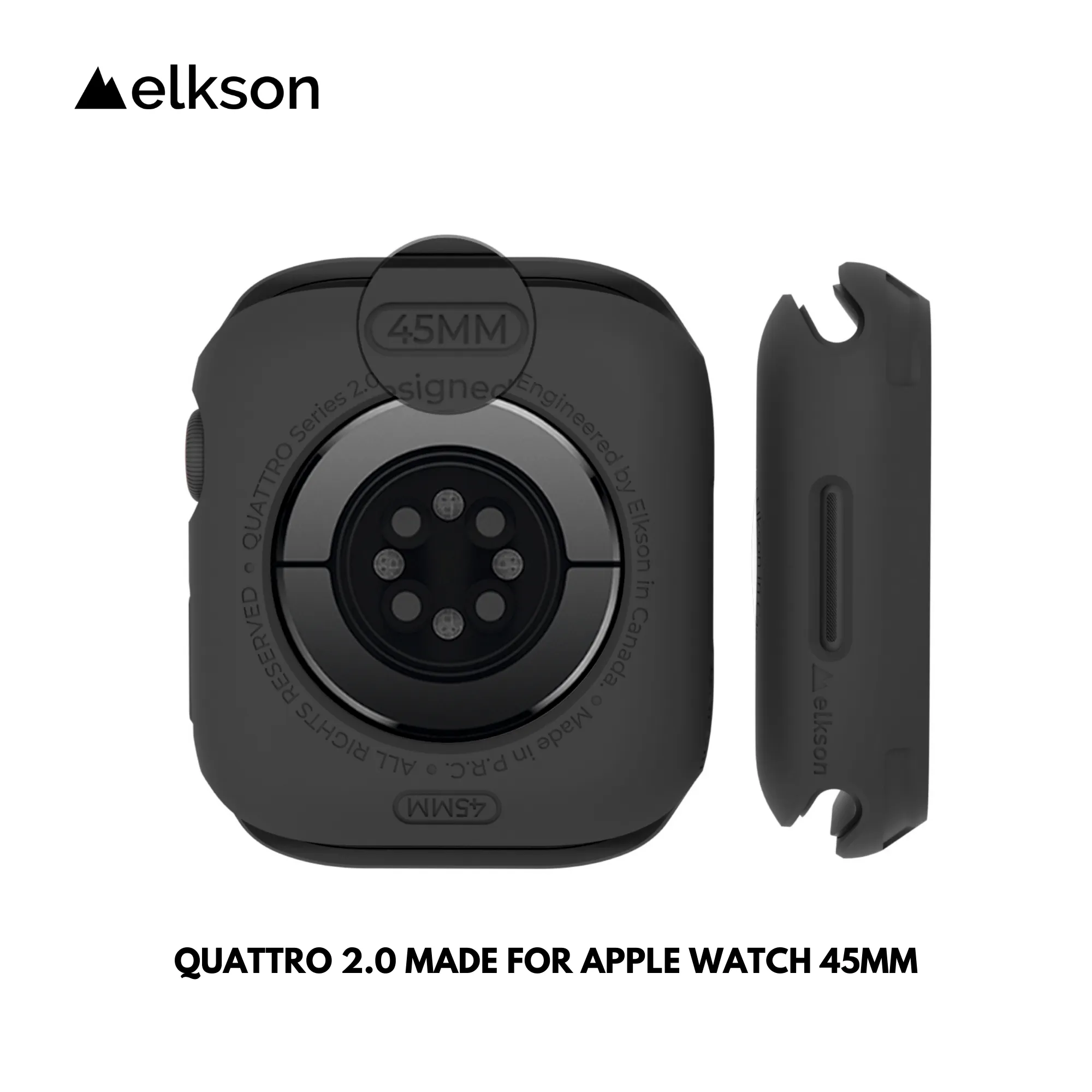 Elkson Quattro 2.0 Series Bumper Case 45mm For Apple Watch Series 7 & 8