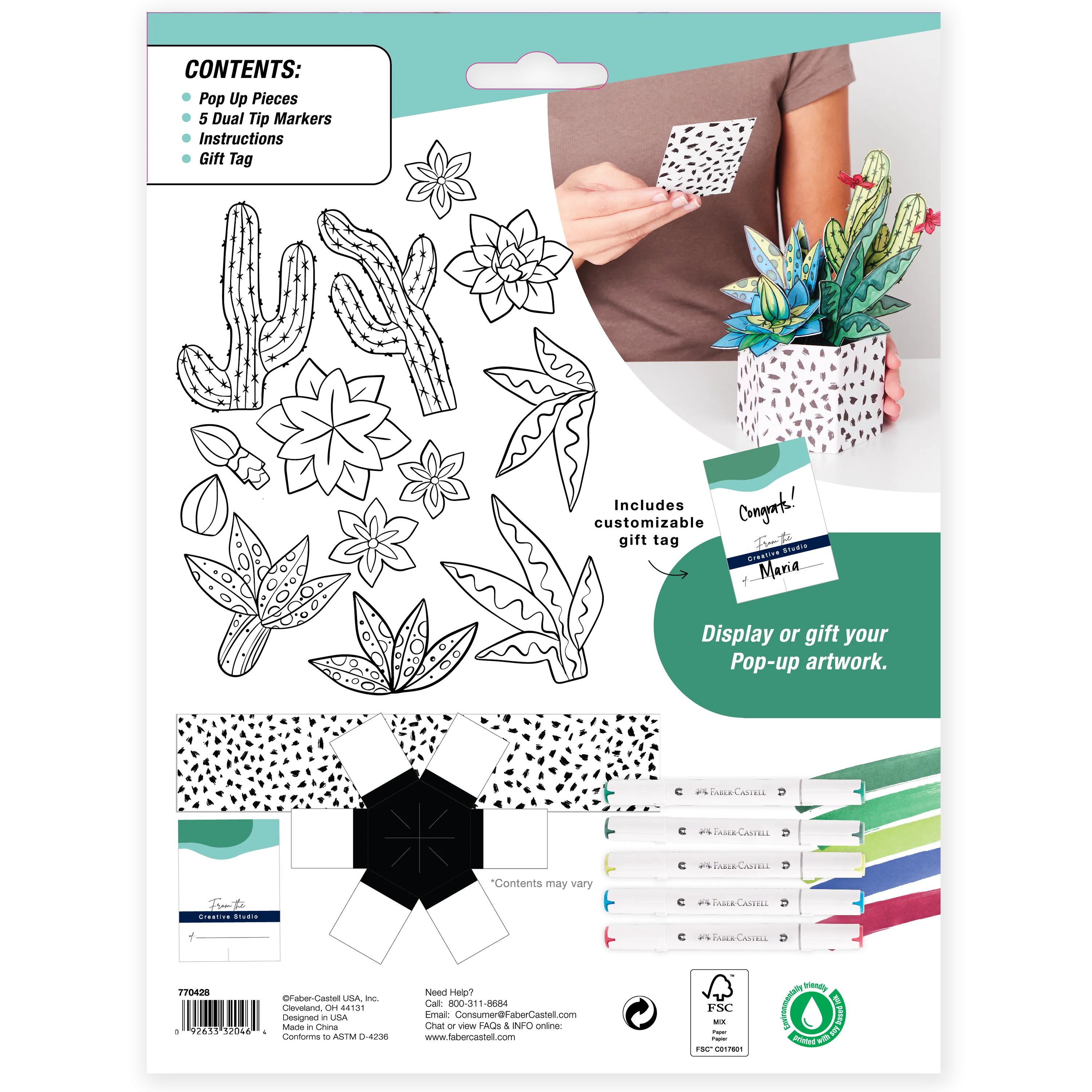 Faber-Castell Pop Up Coloring: Succulents