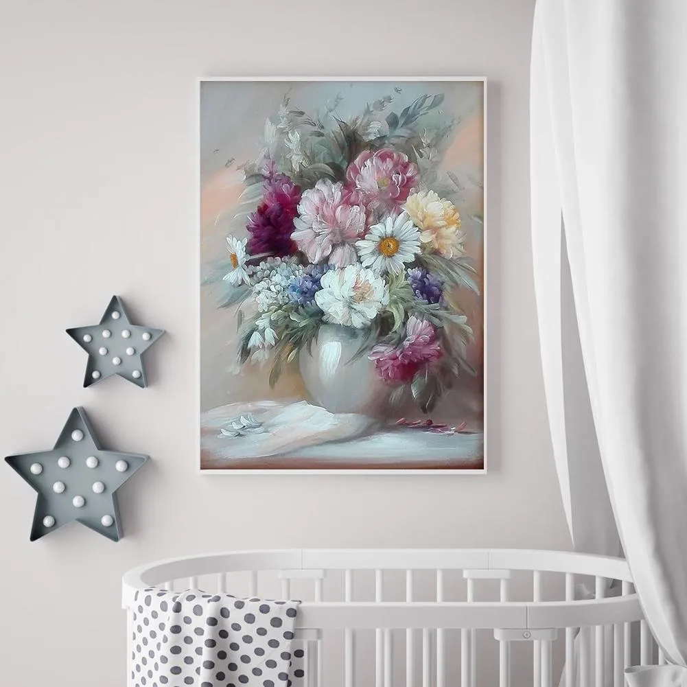 Flowers  - Full Round Diamond - 30x40CM