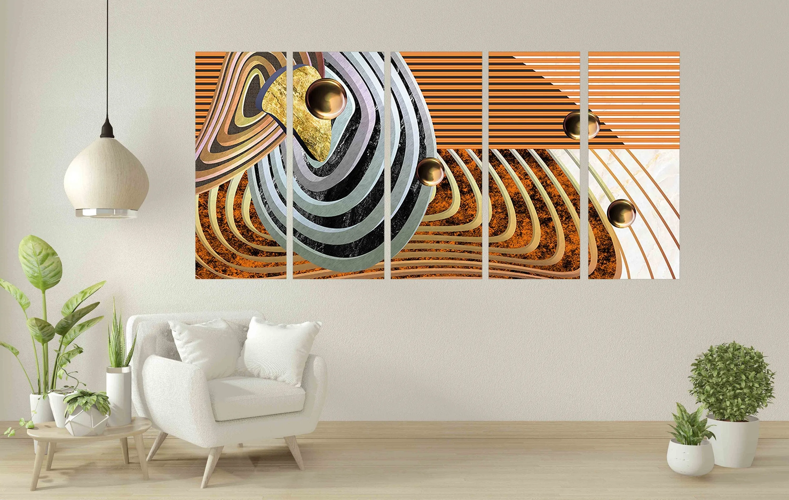 Geometric wall art Modern abstract art Abstract art print Multi panel canvas room wall decor Abstract wall art Abstract painting